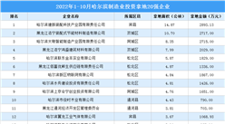 產業招商情報：2022年1-10月哈爾濱制造業投資拿地20強企業